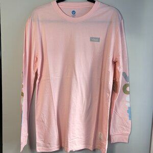 Vast Men's Long Sleeve Graphic T-shirt, Size Large - Pink - NWT